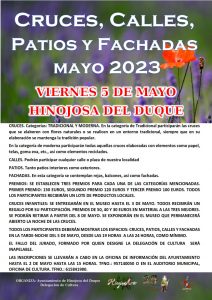 CONCURSO CRUCES, CALLES, PATIOS Y FACHADAS MAYO 2023