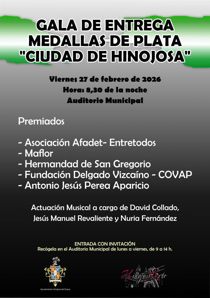 CARTEL MEDALLAS DE PLATA 2026